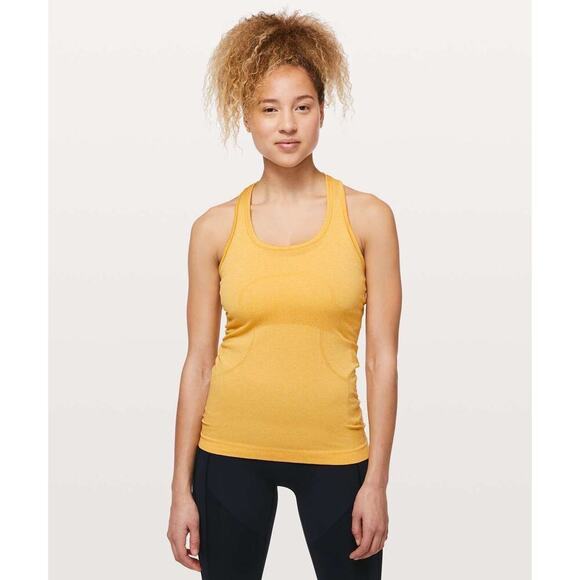 Lululemon Swiftly Tech Racerback Orange Sz 6 - Picture 1 of 3
